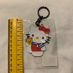 Vintage 1994 Hello Kitty Rubber Keychain